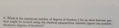 What is the moximum number of degrees of freedom