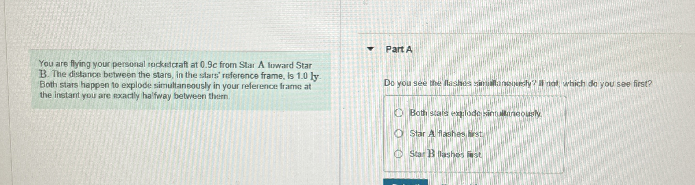 You are flying your personal rocketcraft at 0 . 9