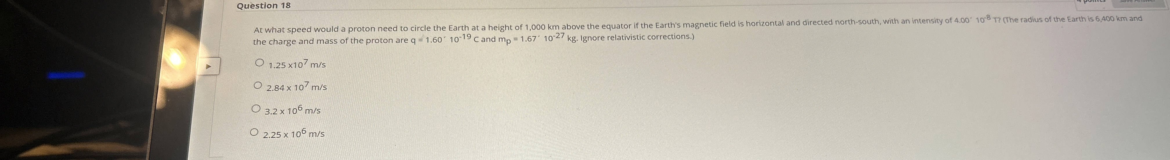 Question 1 8 the charge and mass of the proton