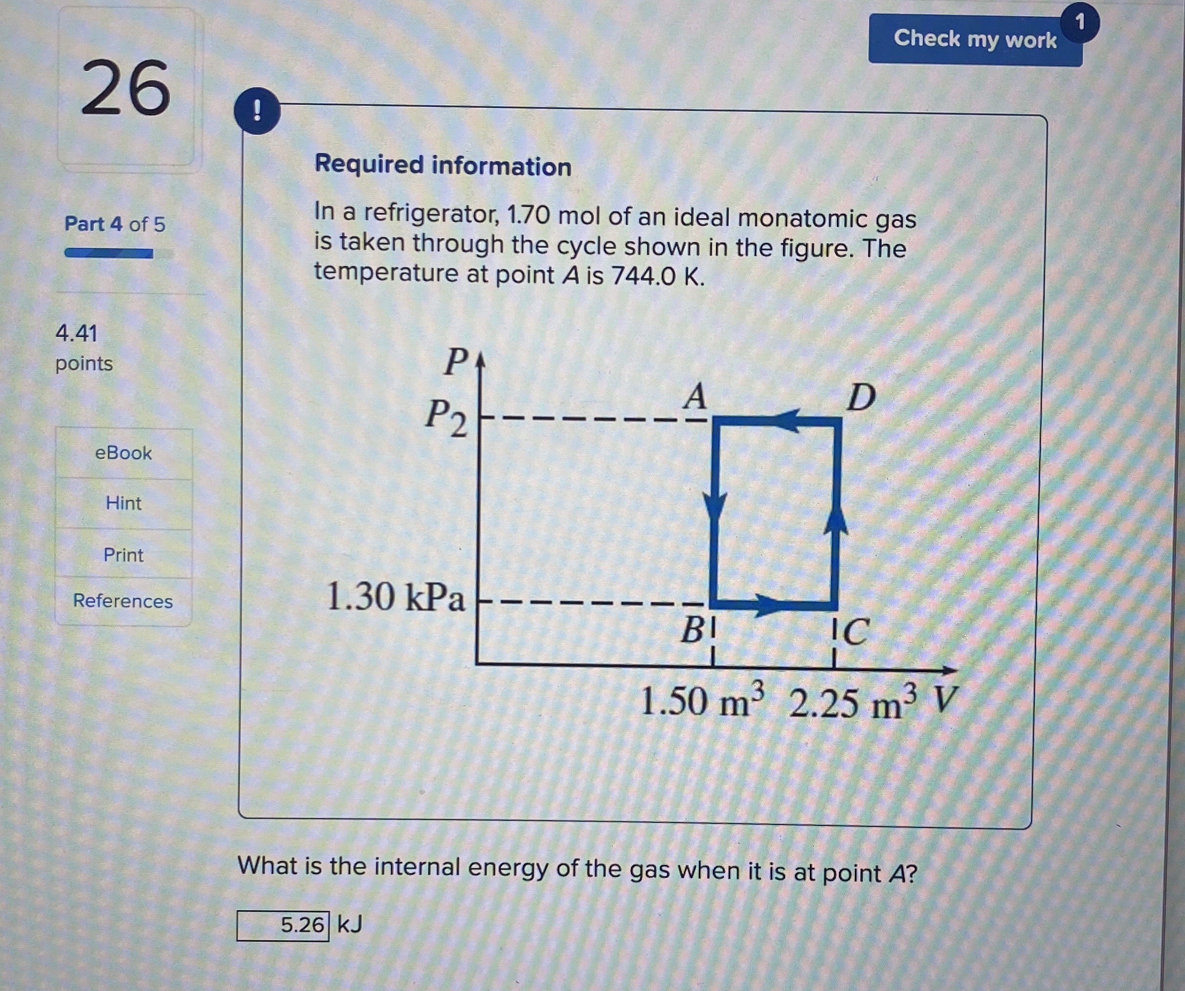 2 6 ! Part 4 of 5 Required information In a