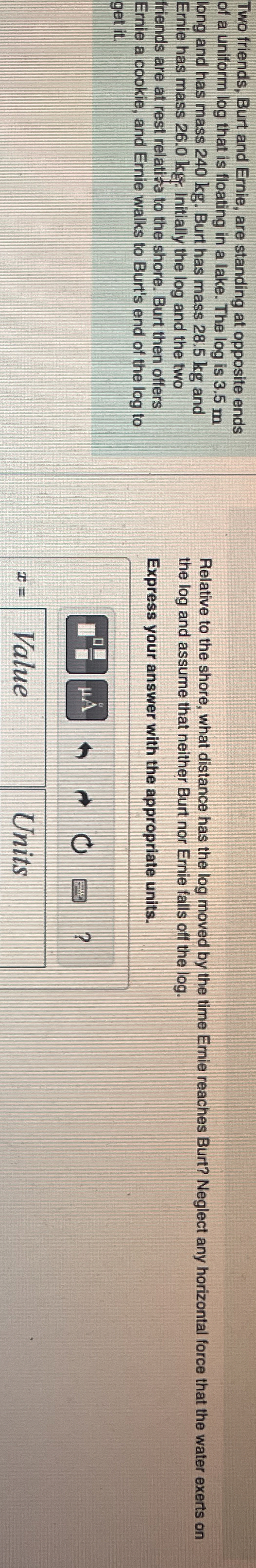 Two friends, Burt and Emie, are standing at