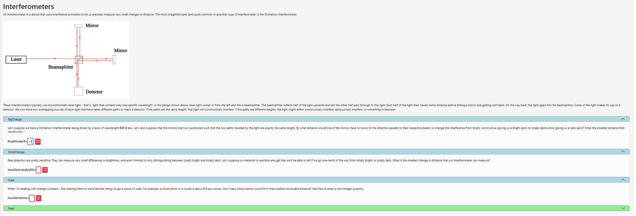 Interferometers An interferometer is a device
