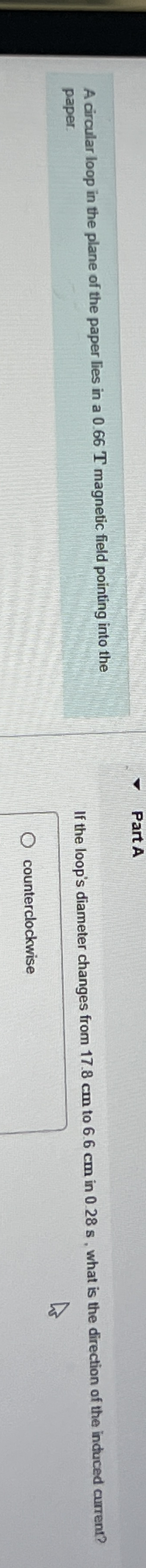 A circular loop in the plane of the paper lies in