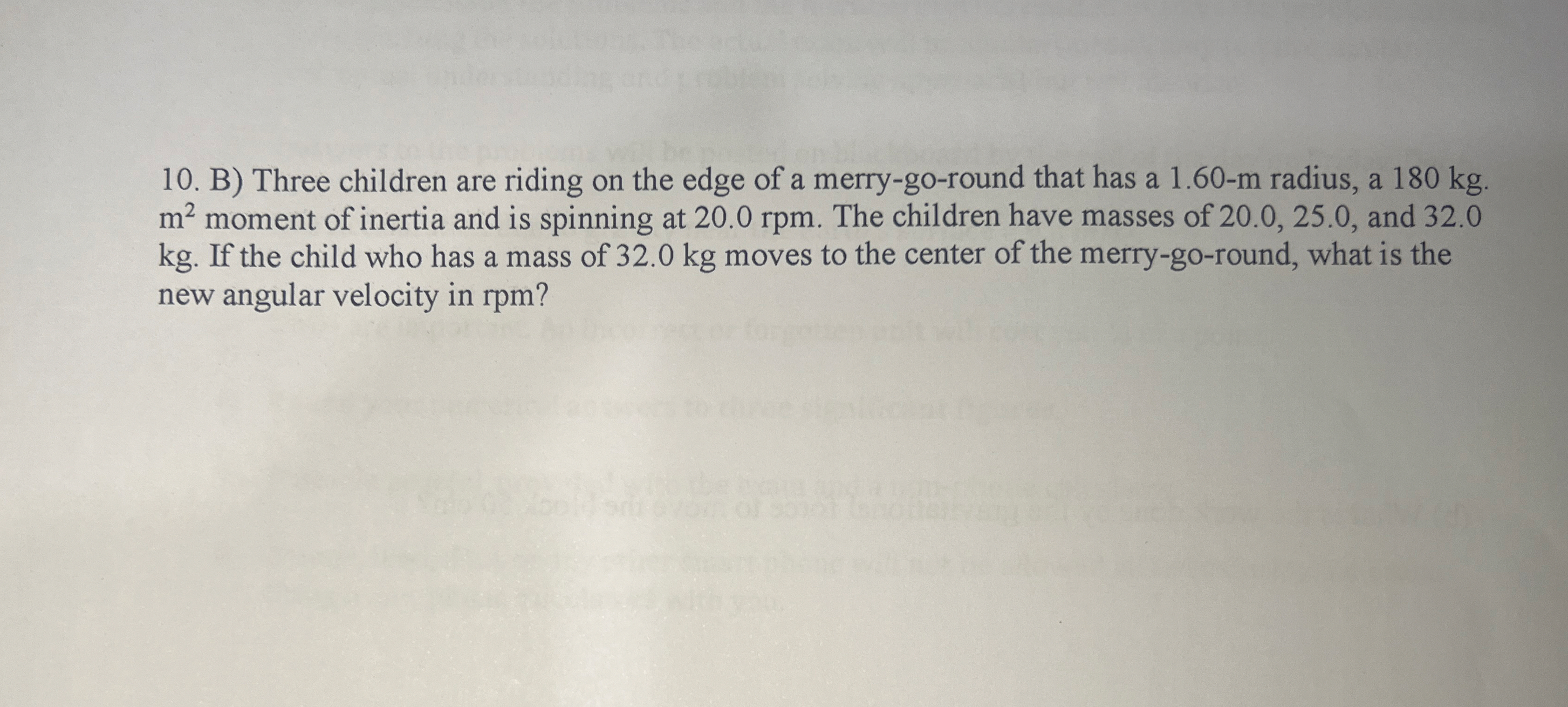 B ) Three children are riding on the edge of a