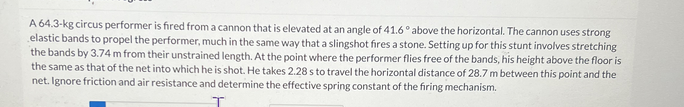 A 6 4 . 3 - k g circus performer is fired from a