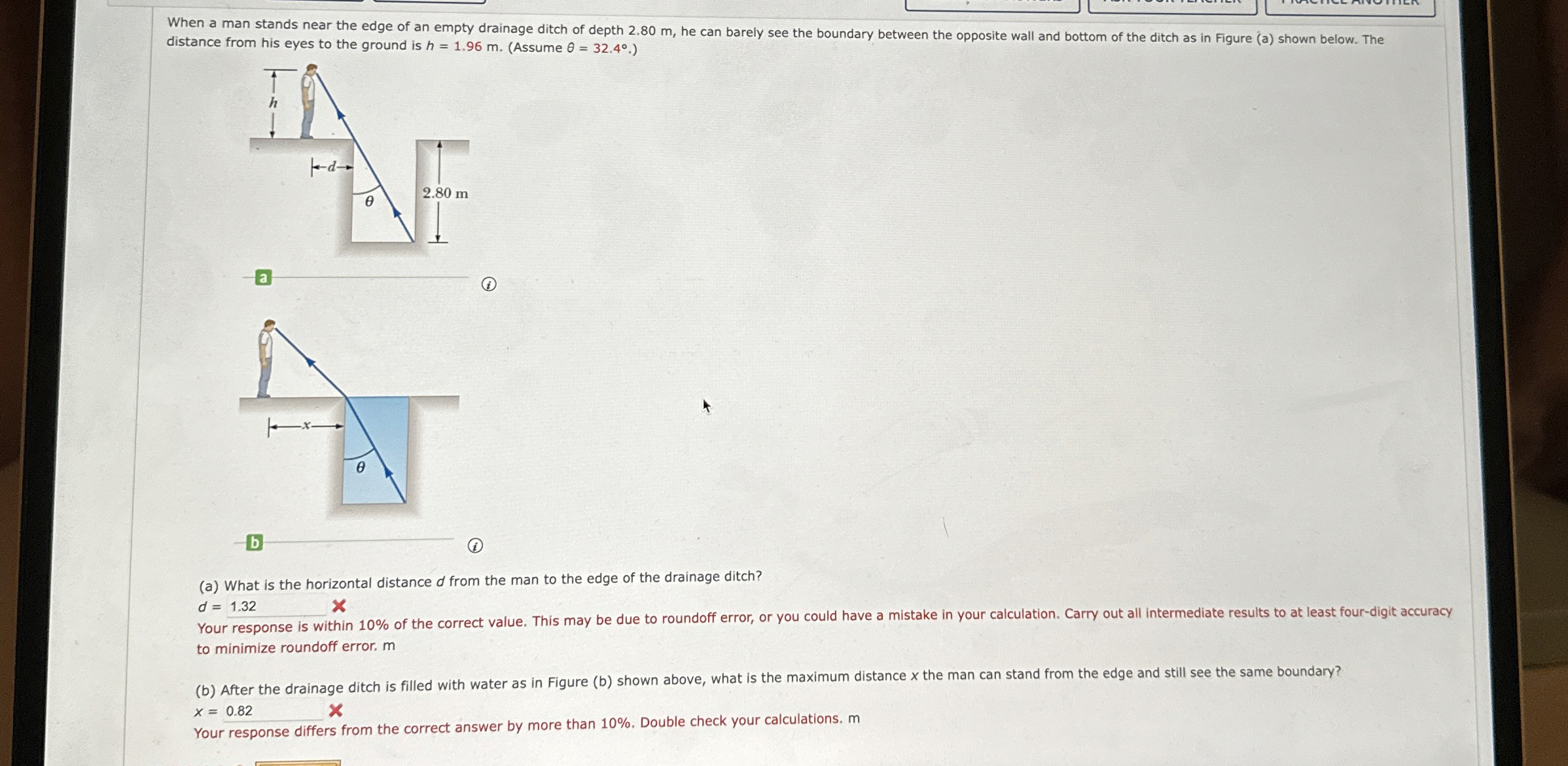 When a man stands near the edge of an empty