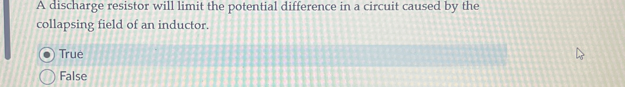 A discharge resistor will limit the potential