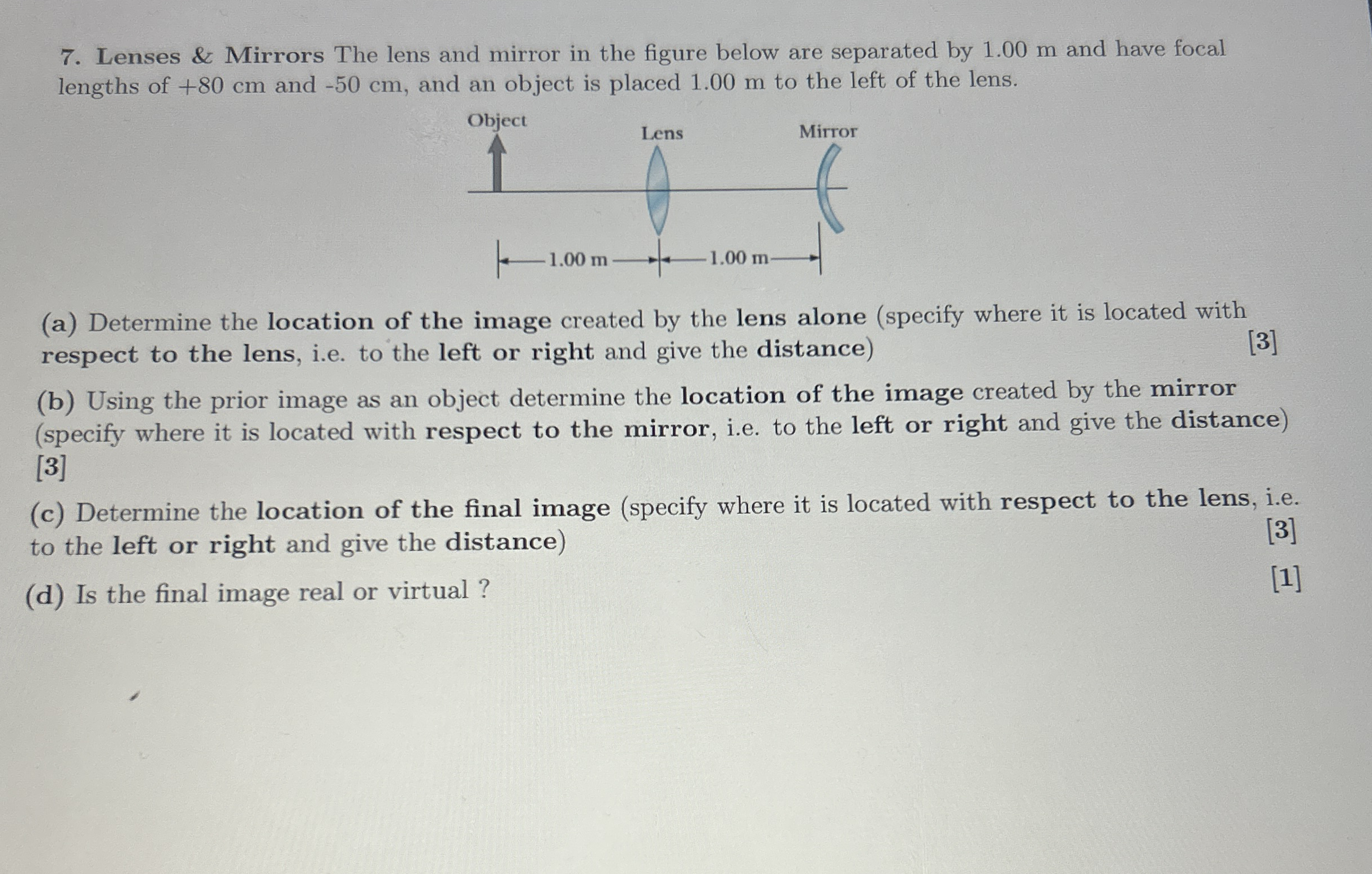 Lenses & Mirrors The lens and mirror in the