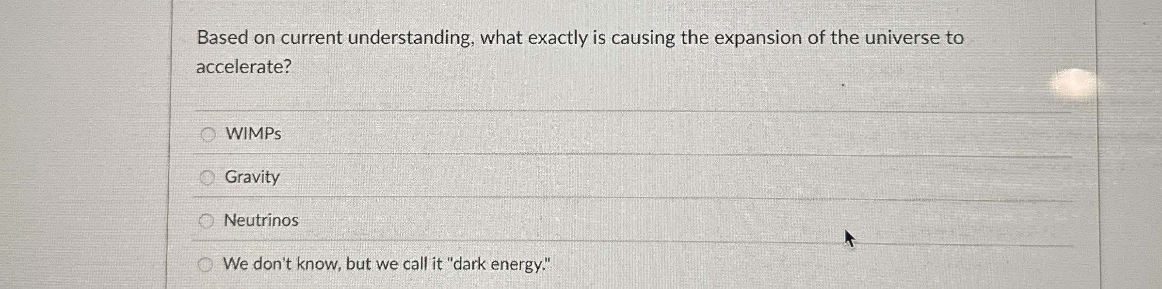 Based on current understanding, what exactly is