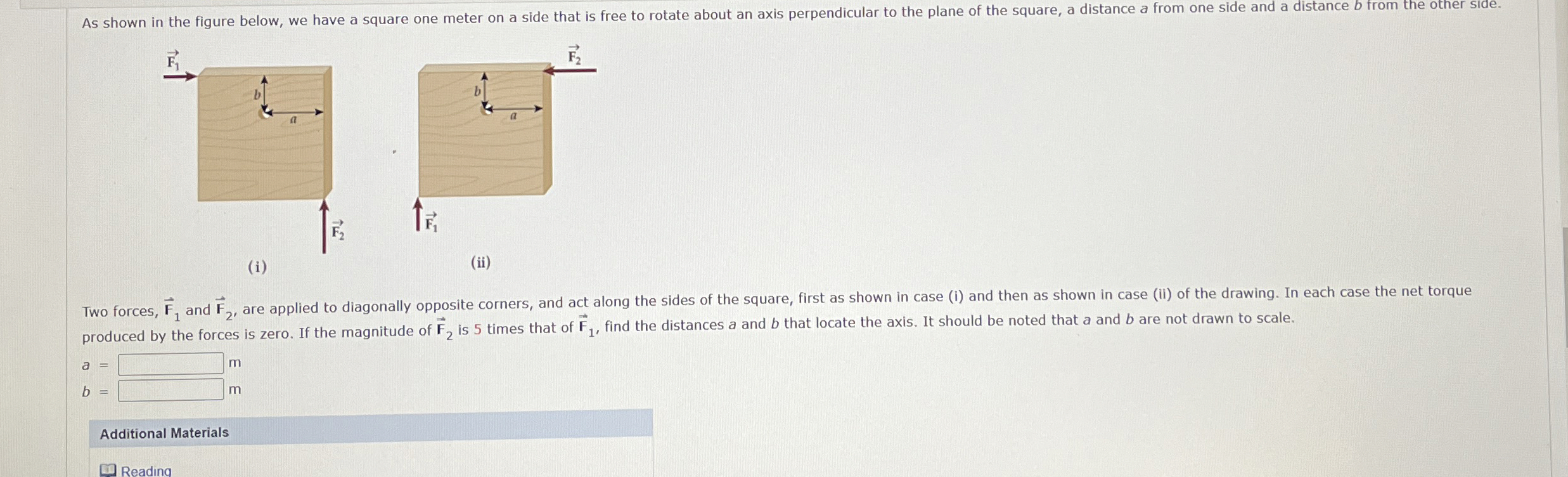 produced by the forces is zero. If the magnitude