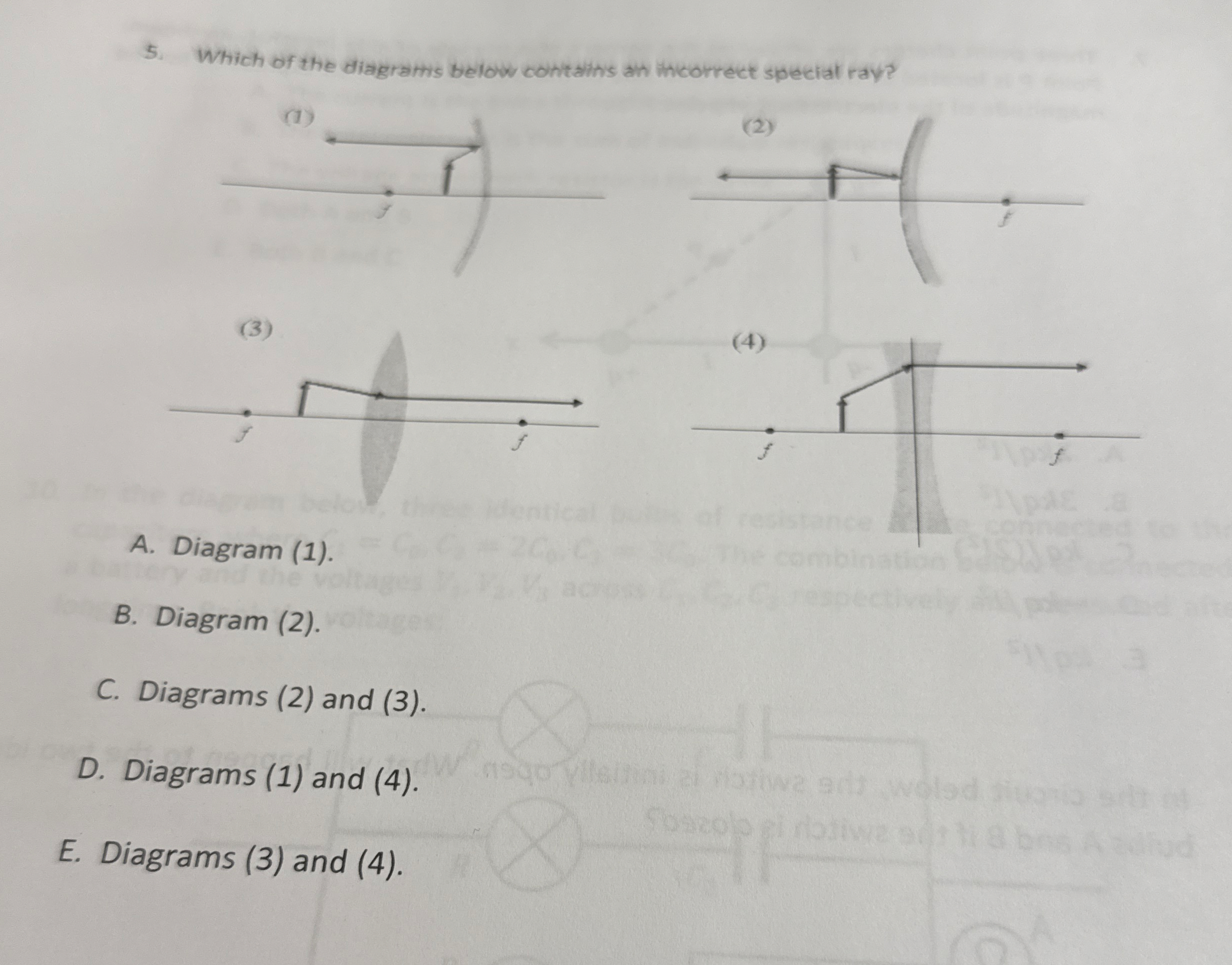 Which of the diagrams below contalins an