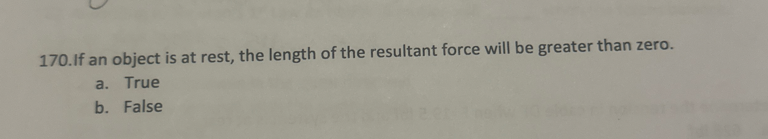 1 7 0 . If an object is at rest, the length of