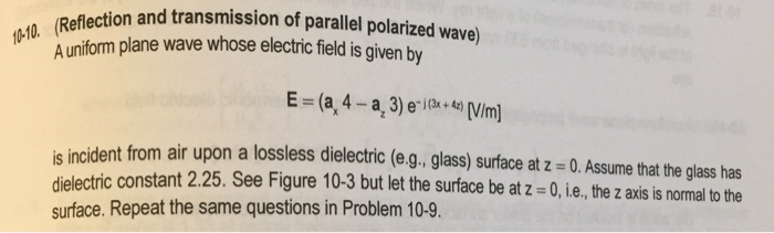 P 8 . Assume there is an oblique incident plane