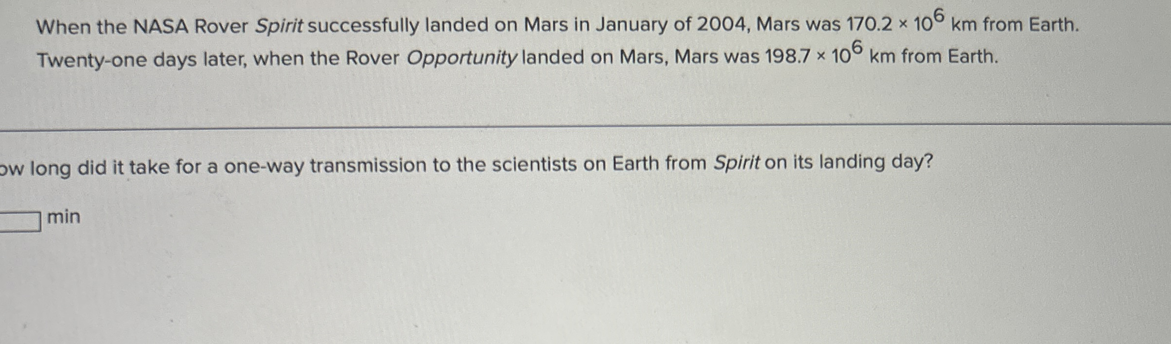 When the NASA Rover Spirit successfully landed on