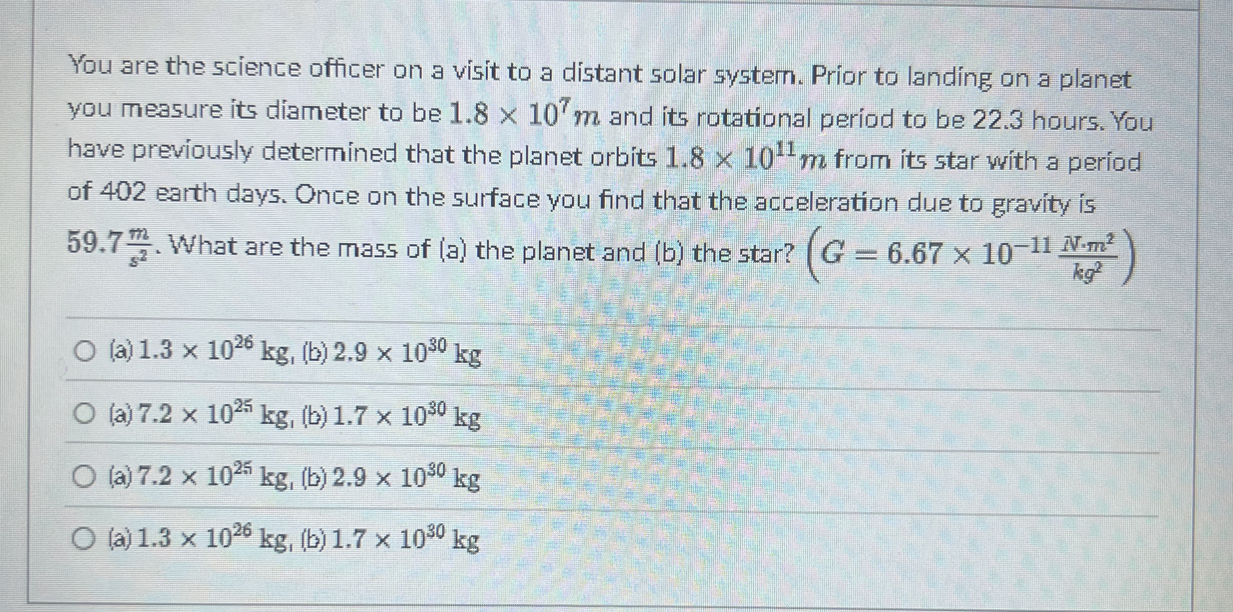 You are the science officer on a visit to a