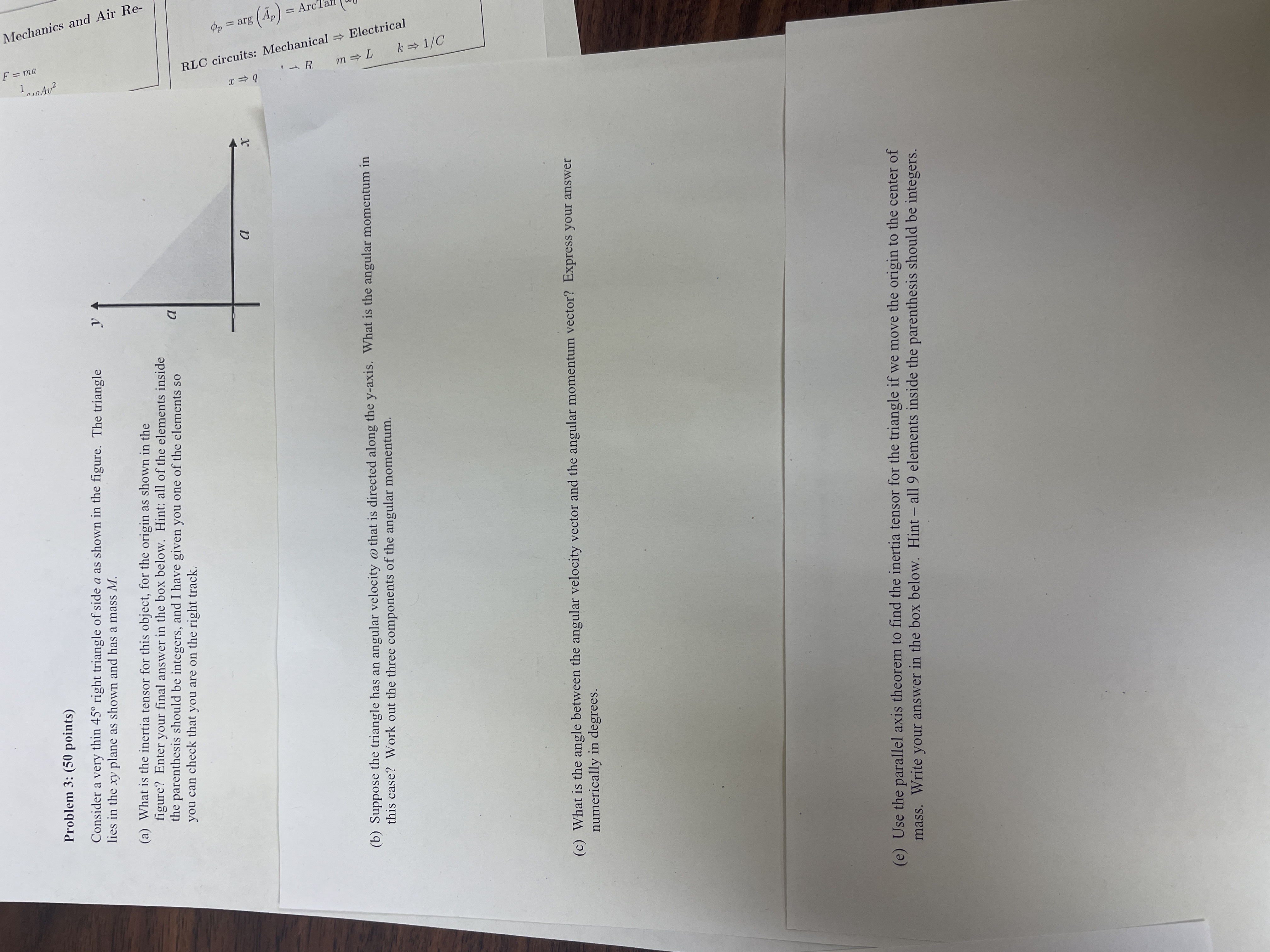 Problem 3 : ( 5 0 points ) Consider a very thin \