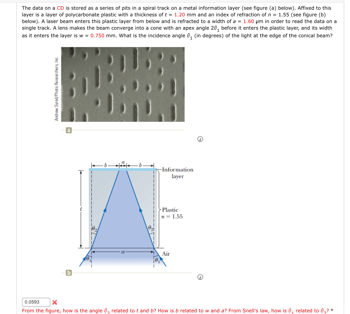 The data on a CD is stored as a series of pits in