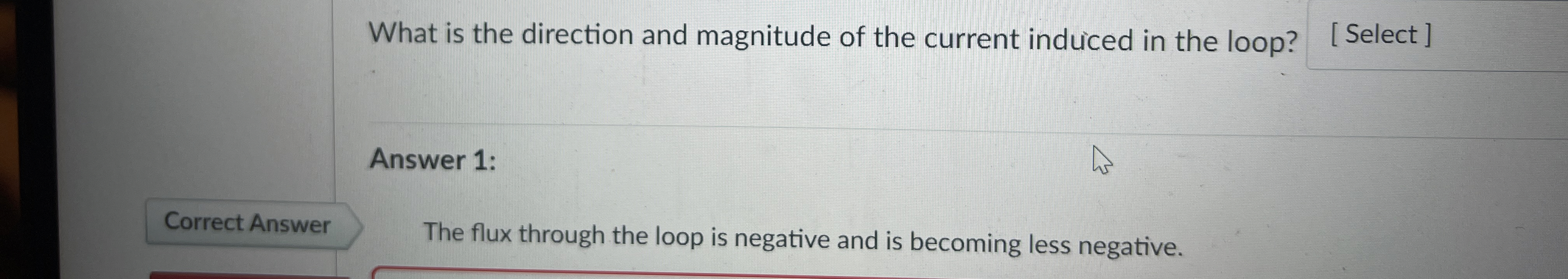 What is the direction and magnitude of the