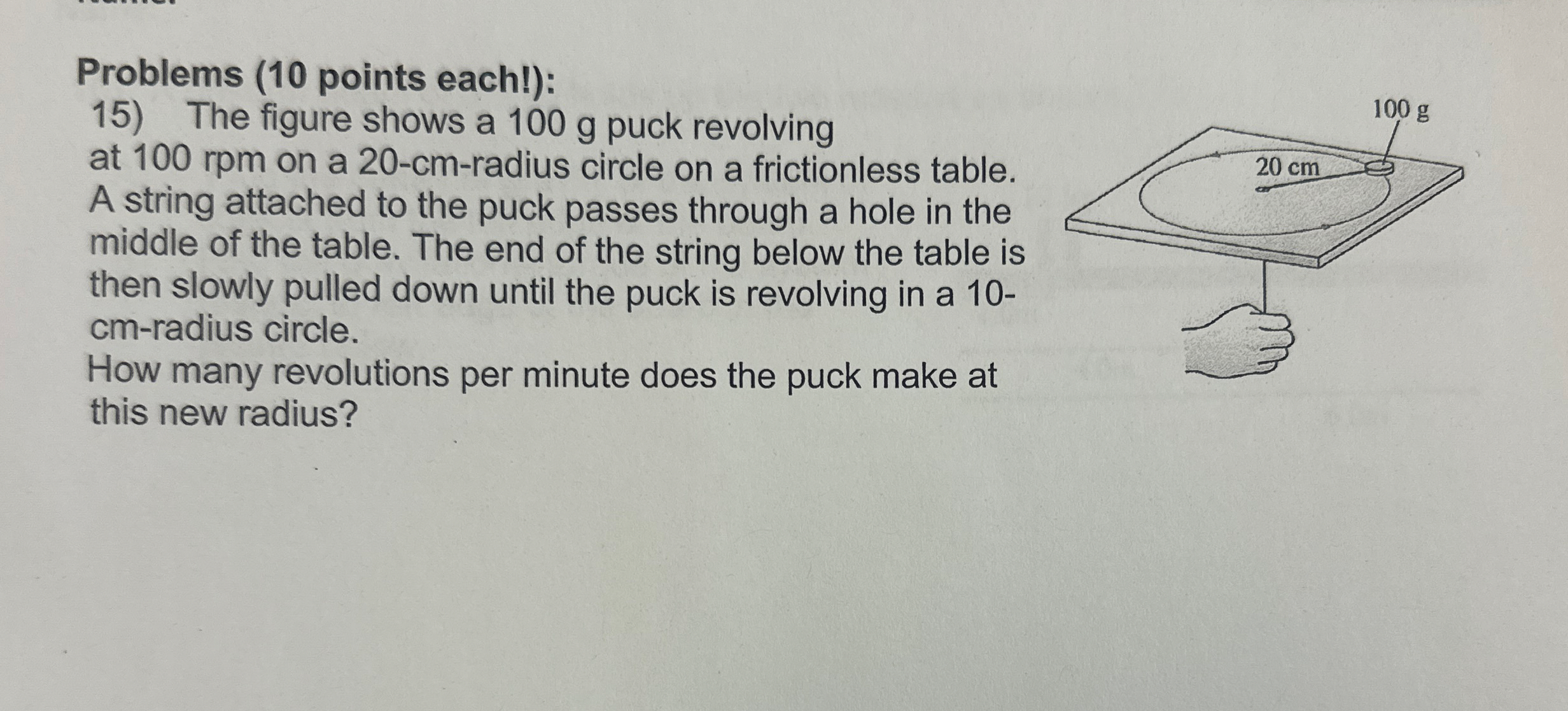 Problems ( 1 0 points each! ) : The figure shows