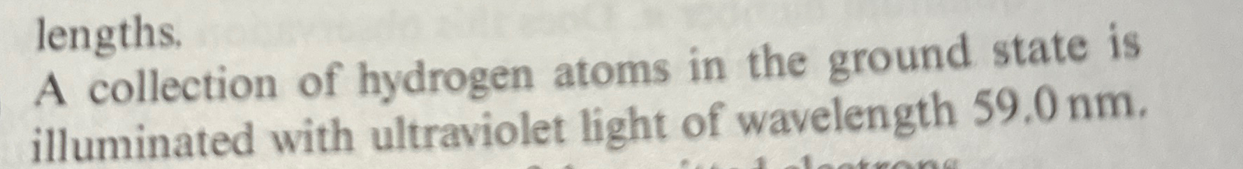 A collection of hydrogen atoms in the ground