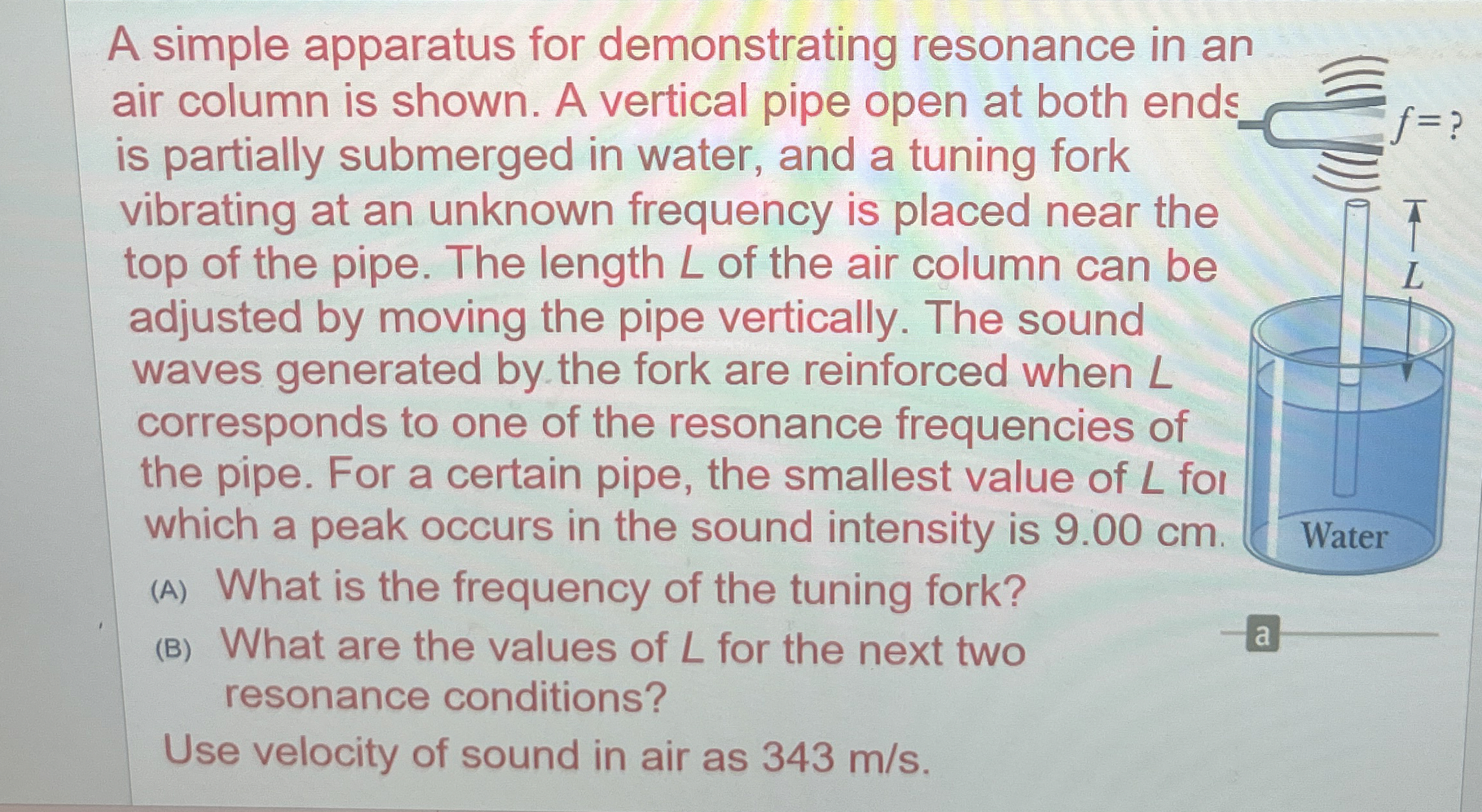 A simple apparatus for demonstrating resonance in