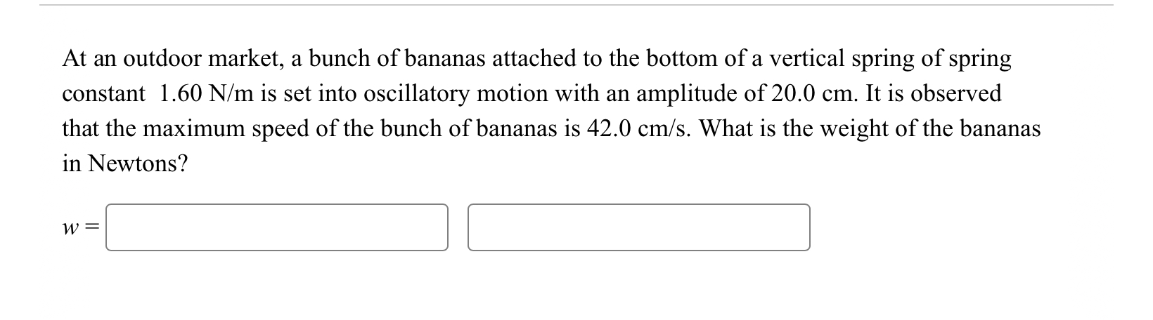 At an outdoor market, a bunch of bananas attached