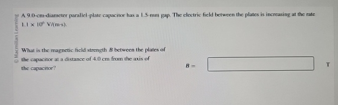 A 9 . 0 - cm - diameter parallel - plate
