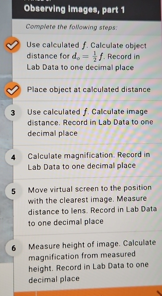 Observing Images, part 1 Complete the following