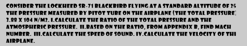 LOCKHEED SR - 7 1 AT A STANDARD AITITUDE OF 2 5
