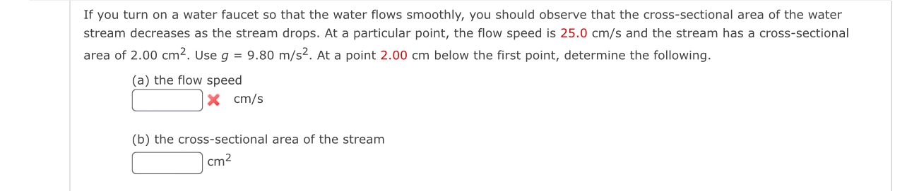 If you turn on a water faucet so that the water