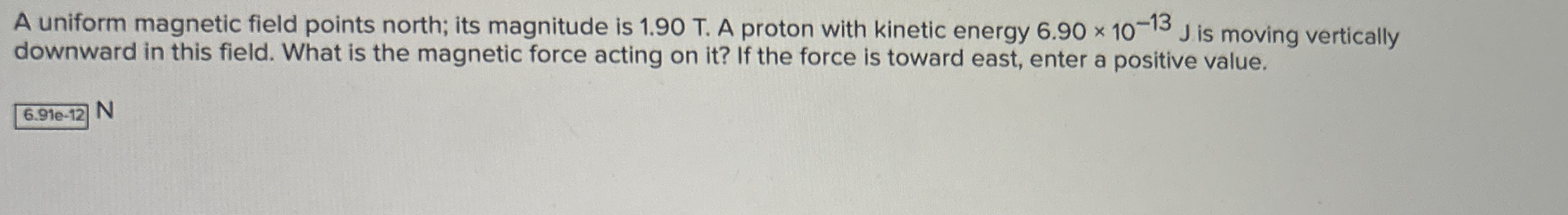 A uniform magnetic field points north; its