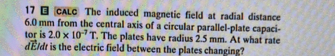 1 7 CALC The induced magnetic field at radial
