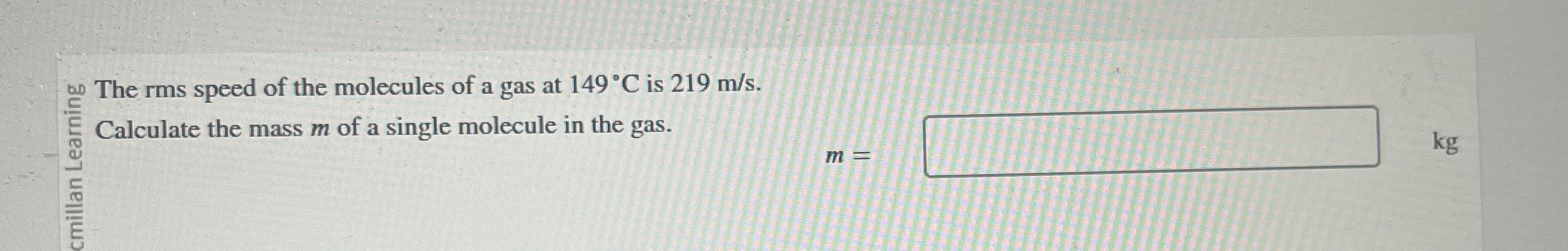 Do The rms speed of the molecules of a gas at 1 4
