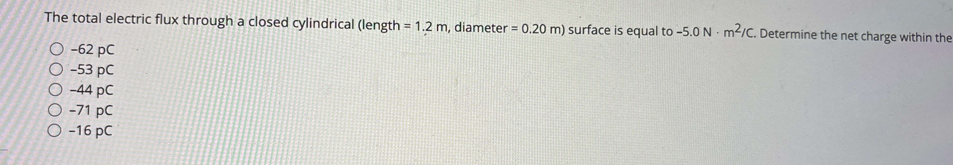 The total electric flux through a closed
