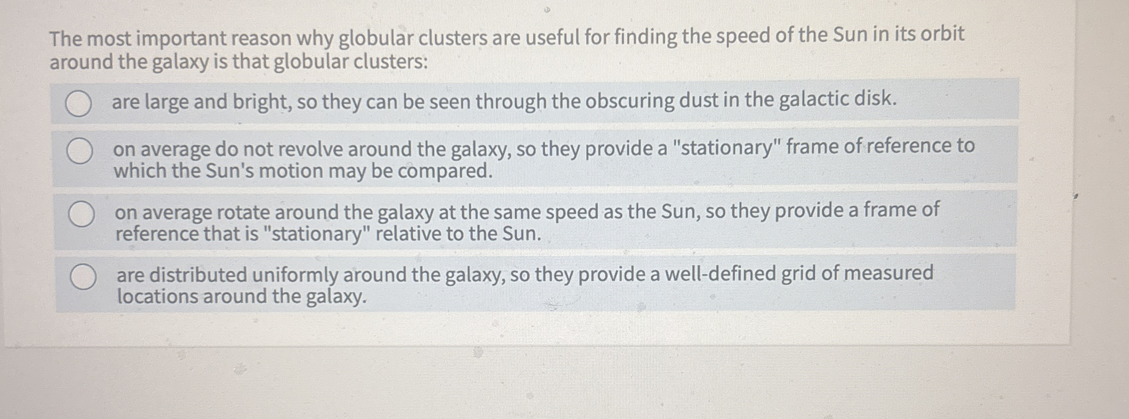 The most important reason why globular clusters