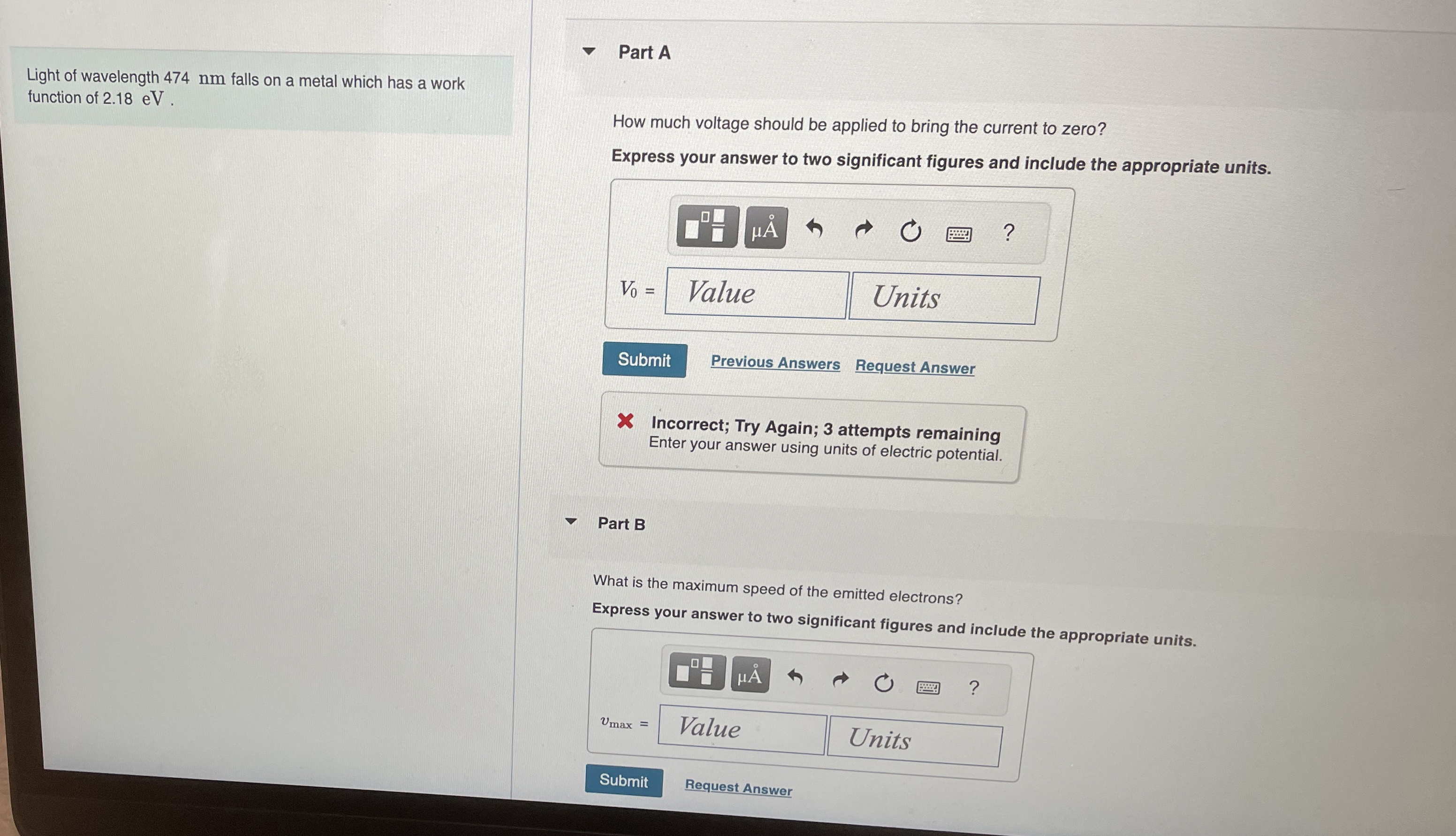 Also answer what is the de Broglie wavelength of