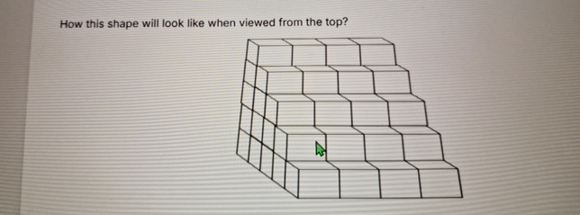 How this shape will look like when viewed from