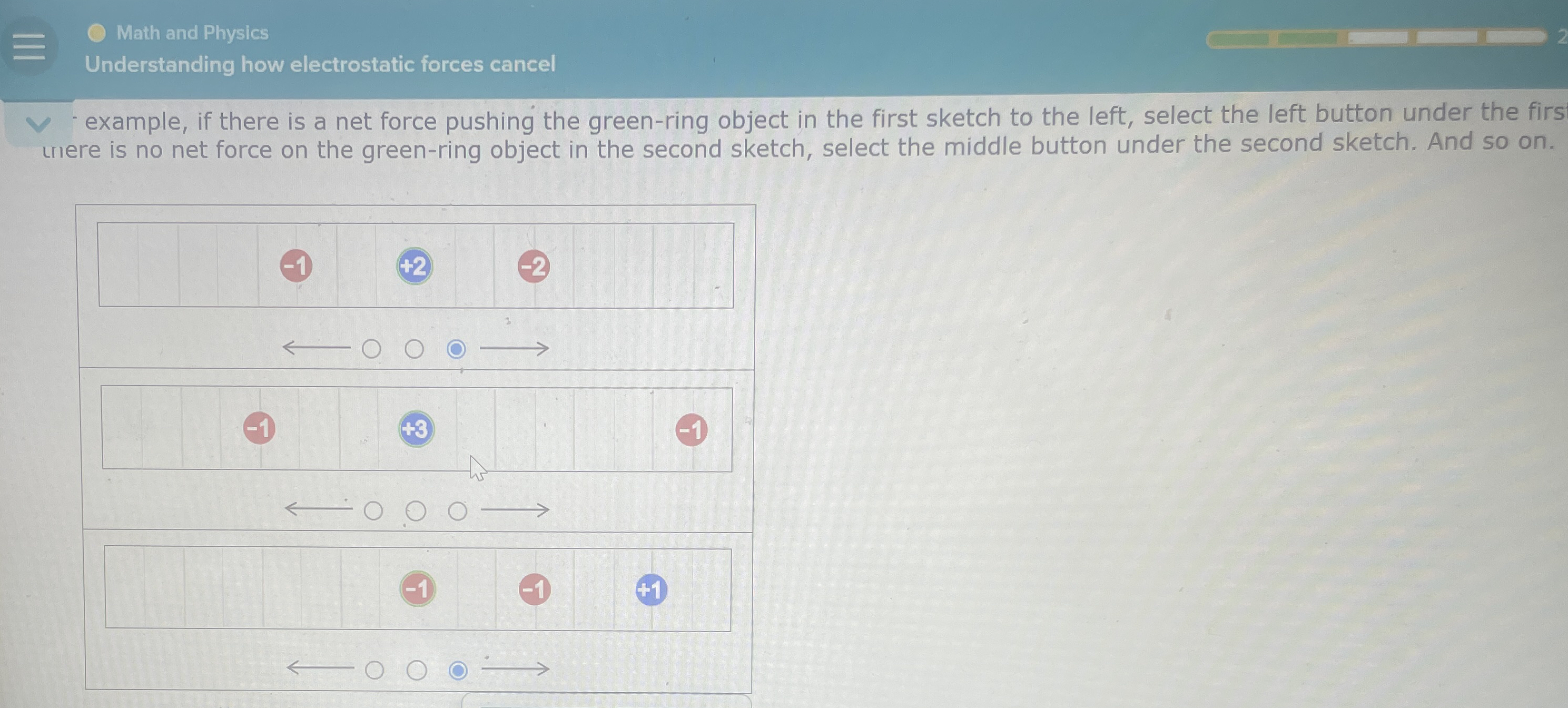 Math and Physics Understanding how electrostatic