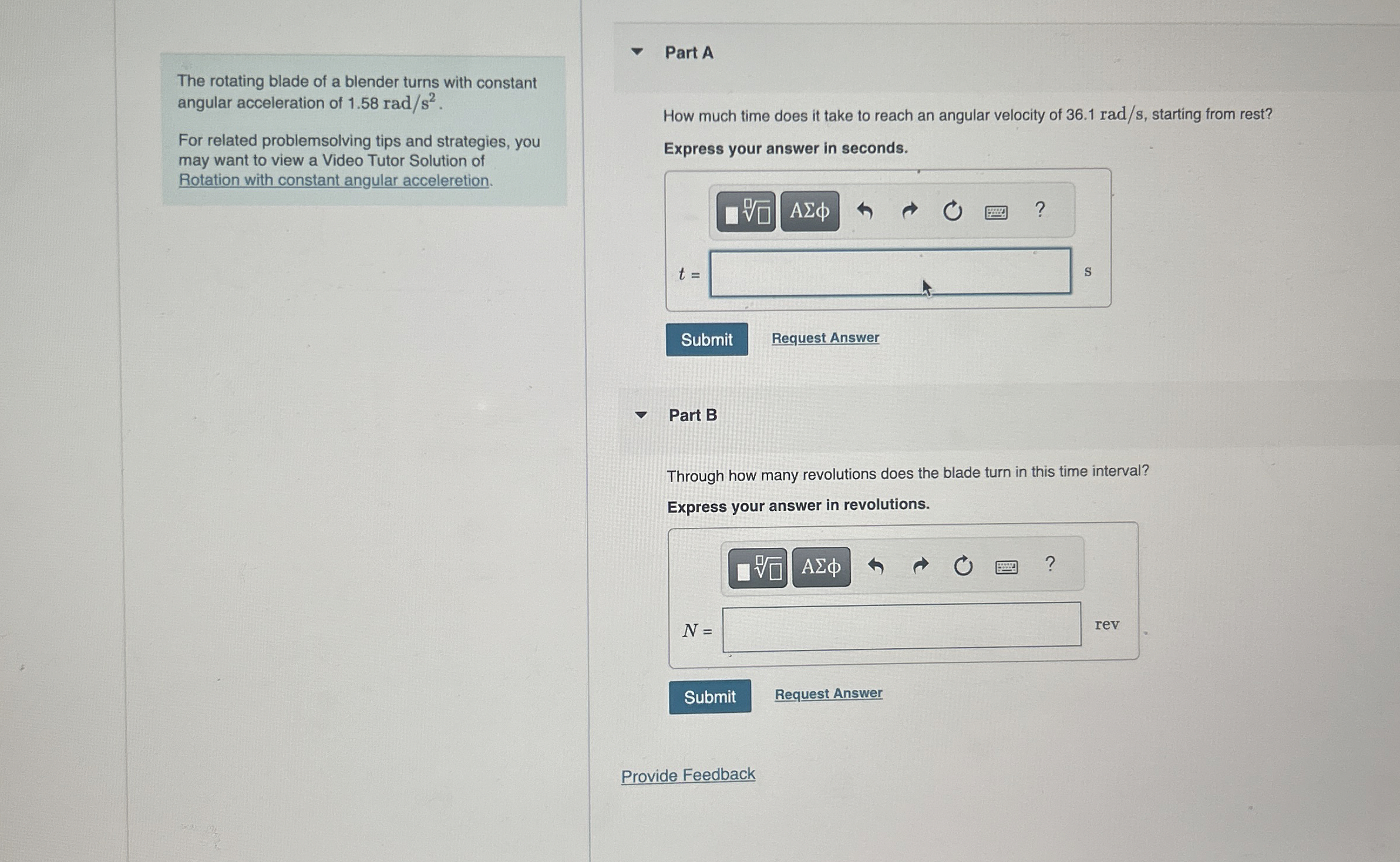 The rotating blade of a blender turns with