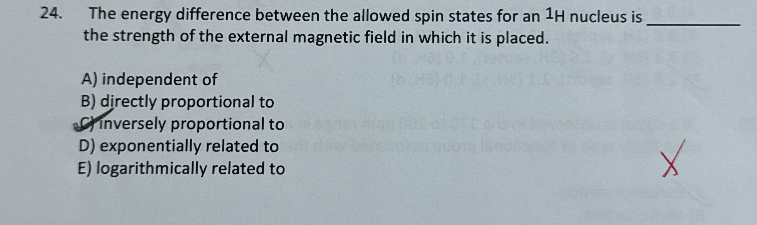 The energy difference between the allowed spin