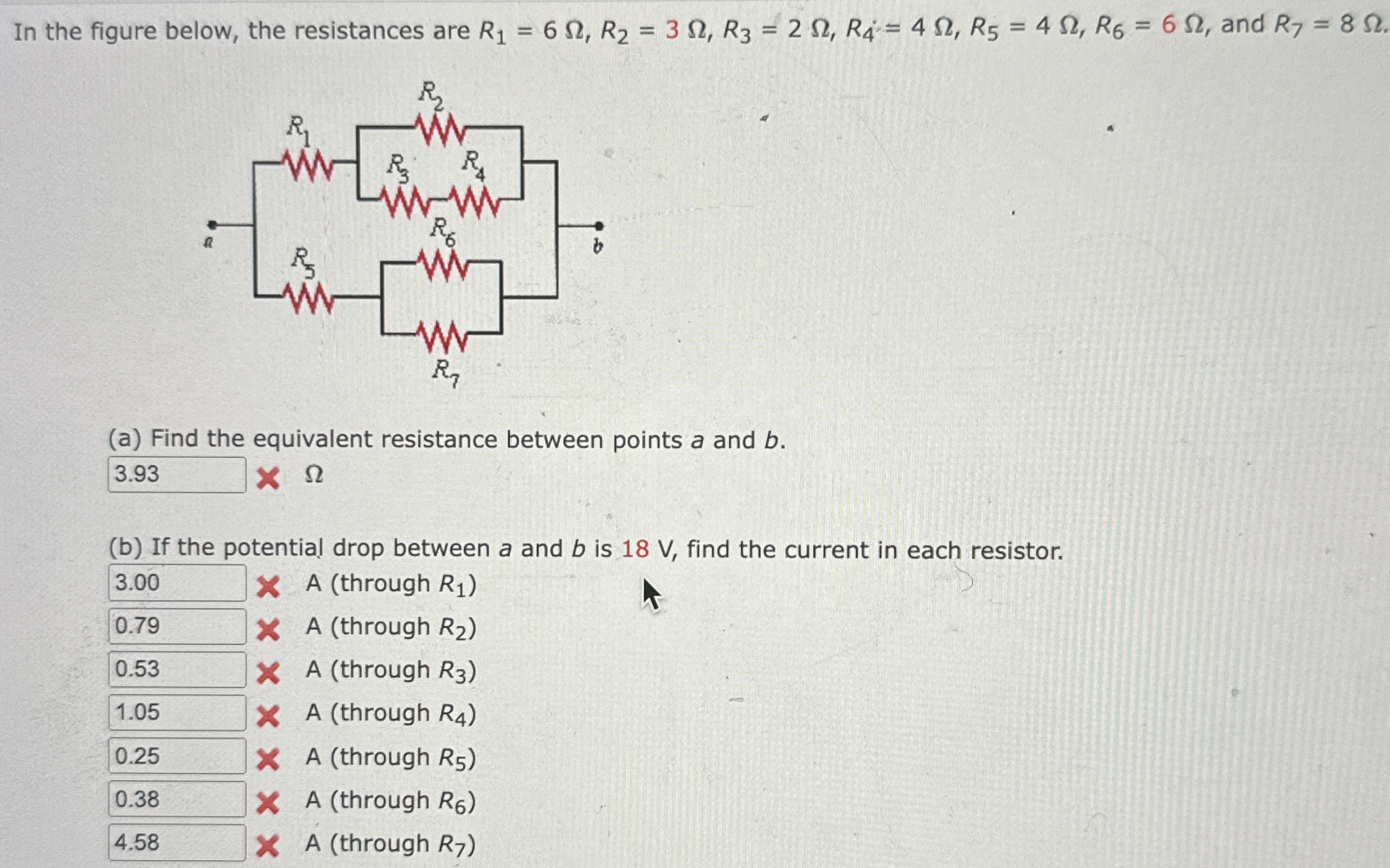 In the figure below, the resistances are R 1 = 6