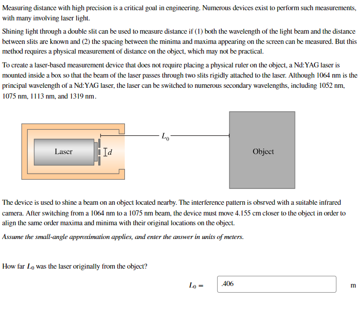 The device is used to shine a beam on an object