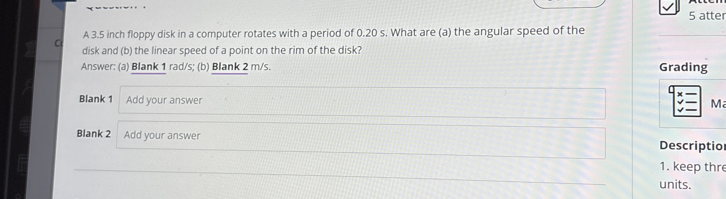 c A 3 . 5 inch floppy disk in a computer rotates