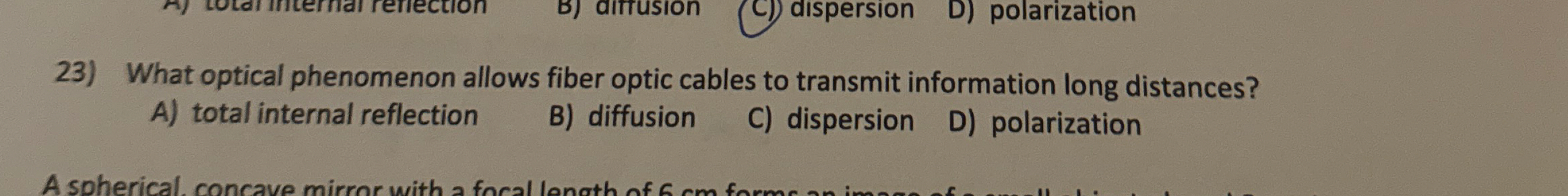 What optical phenomenon allows fiber optic cables