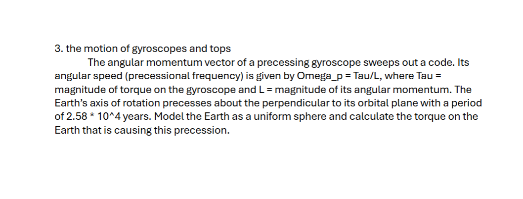 3 . the motion of gyroscopes and tops The angular
