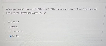 When you switch from a 1 0 MHz to a 5 MHz