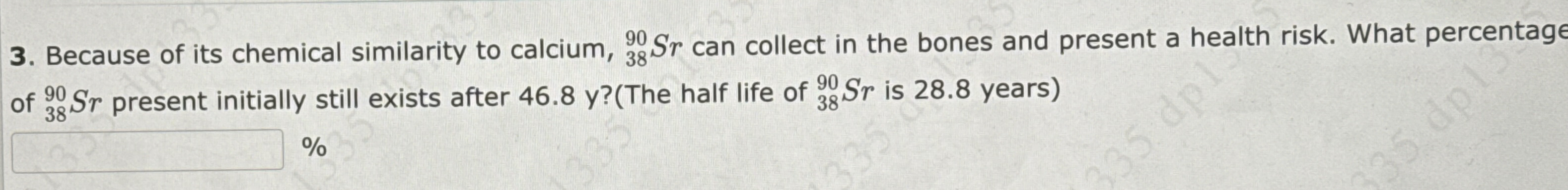 Because of its chemical similarity to calcium, ?
