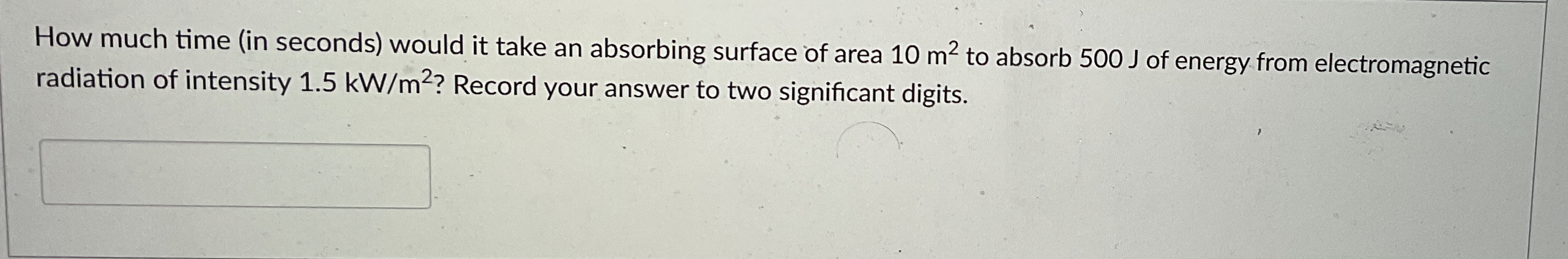 How much time ( in seconds ) would it take an