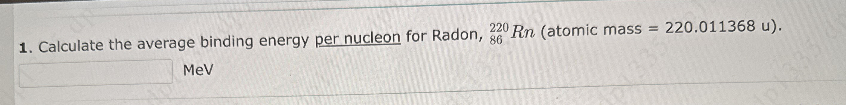 Calculate the average binding energy per nucleon