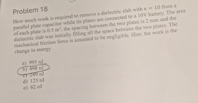 Problem 1 8 How much work is required to remove a